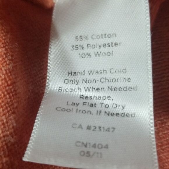 Talbots Cardigan V-Neck with Ruffle Medium - Picture 5 of 6